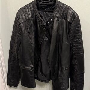 Wilsons Leather Quilted Black Jacket